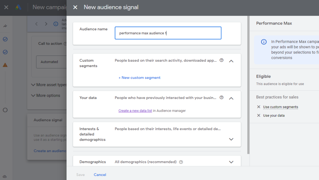 new audience signal